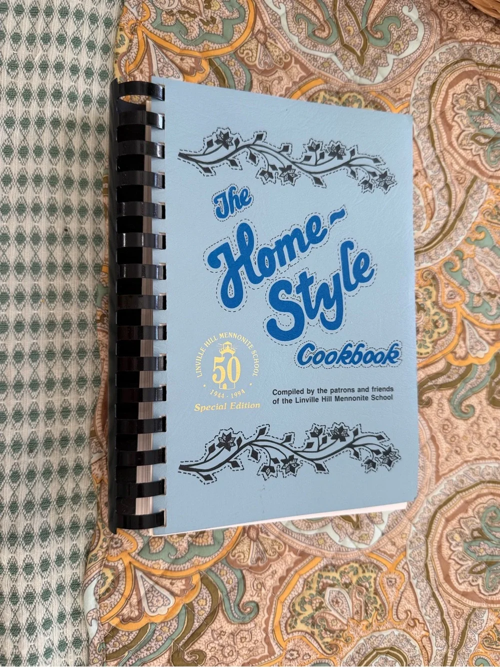 Vintage Spiral Bound Cookbook ‘The Home Style Cookbook’ Linville Hill Mennonite